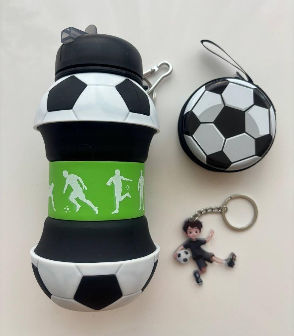 Подарунковий набір для футбольного фаната пляшка/монетниця/брелок (25051855)