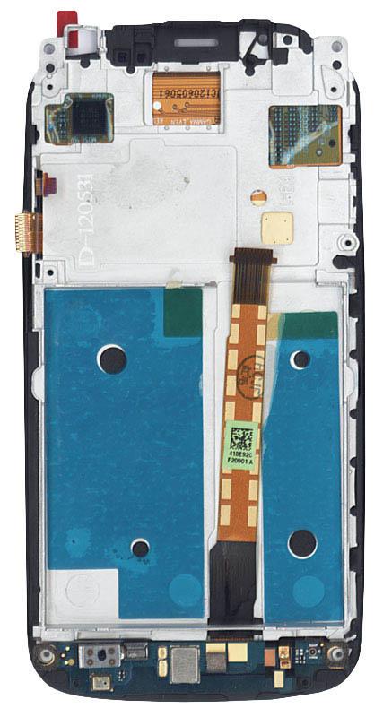 Матрица с тачскрином для телефона HTC One S Z520e с рамкой Черный