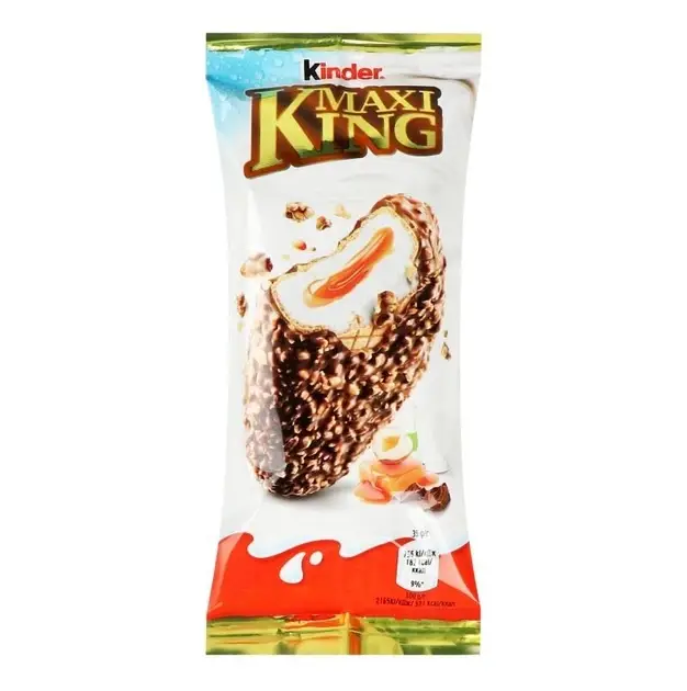Вафли Kinder Maxi King с молочно-карамельной начинкой в молочном шоколаде и орехах 35 г