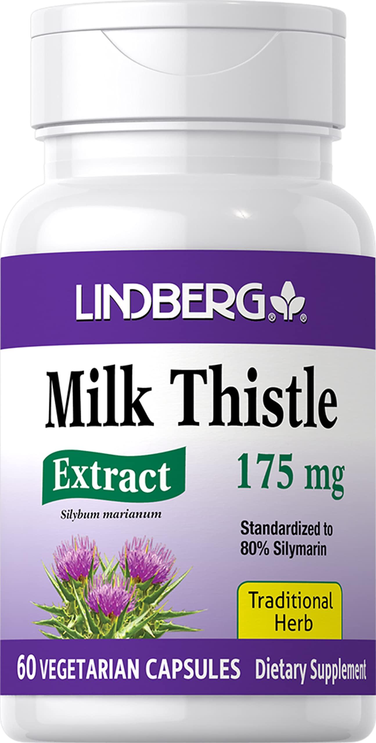 Расторопша Lindberg Milk Thistle Standardized Extract 175 mg 60 вег. капс.
