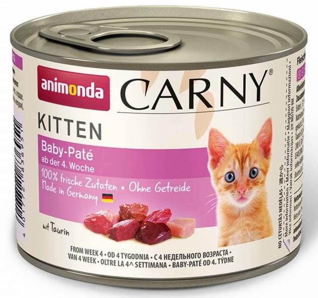 Корм влажный для котят Animonda Carny Kitten Baby-Paté 200 г (1830807780)
