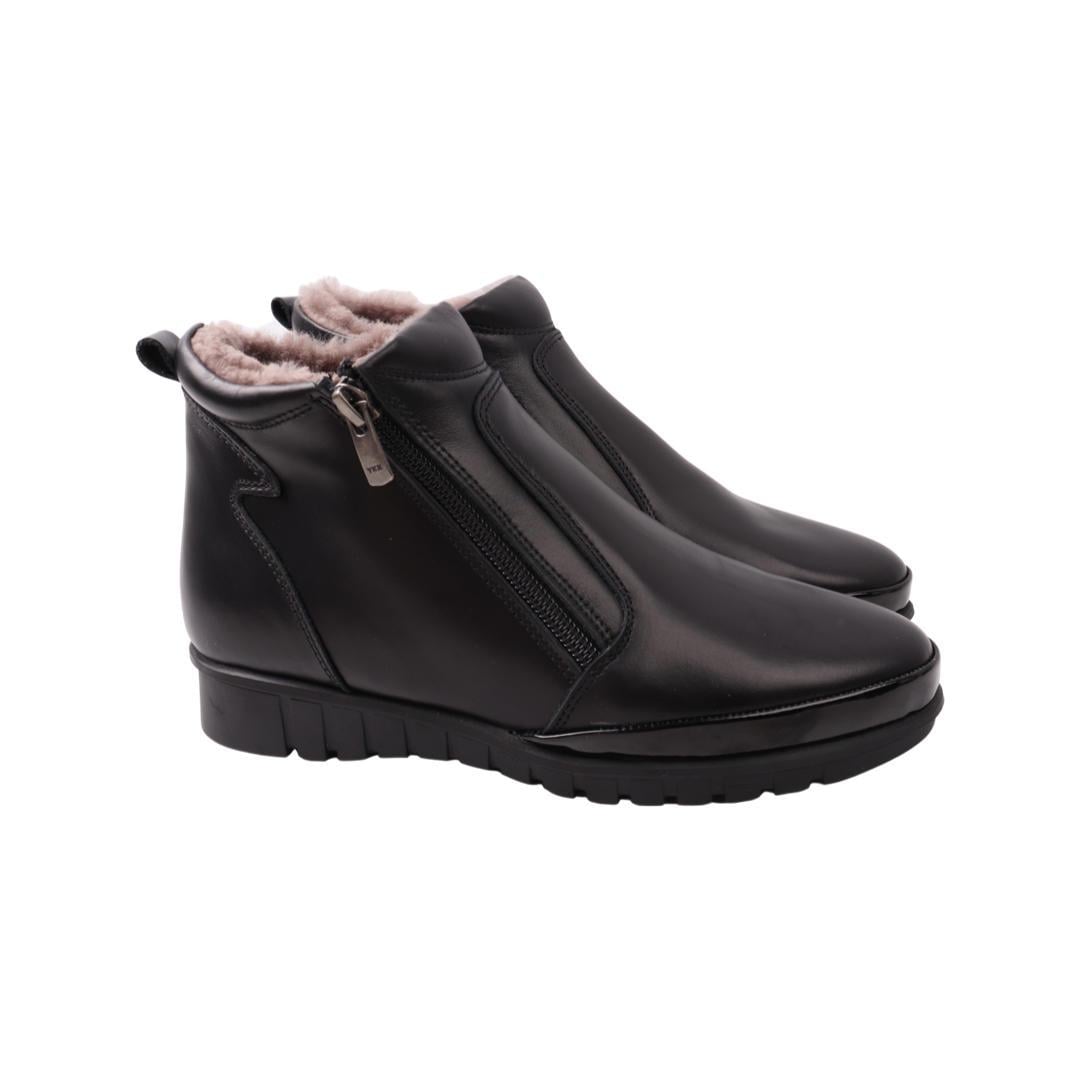 Ботинки женские AQUAMARIN натуральная кожа р. 37 Черный (2046-22ZHC)