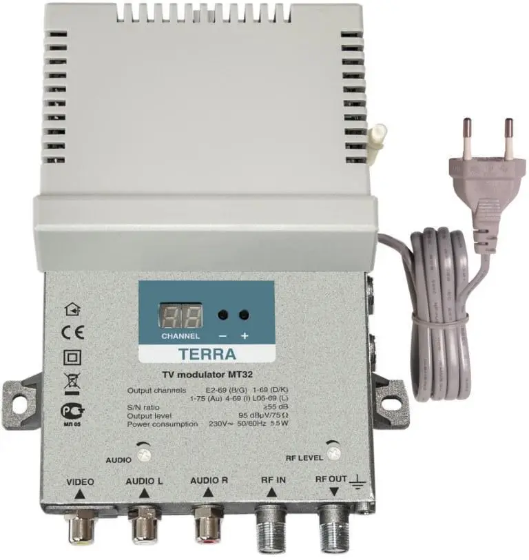 Модулятор телевізійний Terra MT32 аналоговий моно (14803)