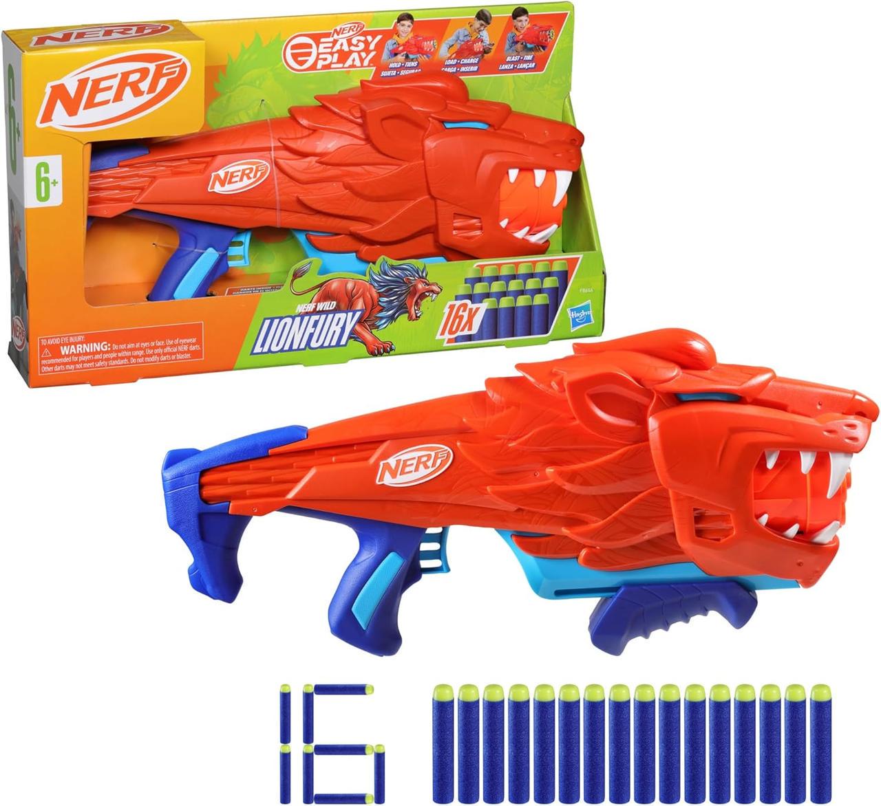 Бластер игрушечный Hasbro Nerf Wild Lionfury (F8646) Бластер игрушечный Hasbro Nerf Wild Lionfury (F8646)