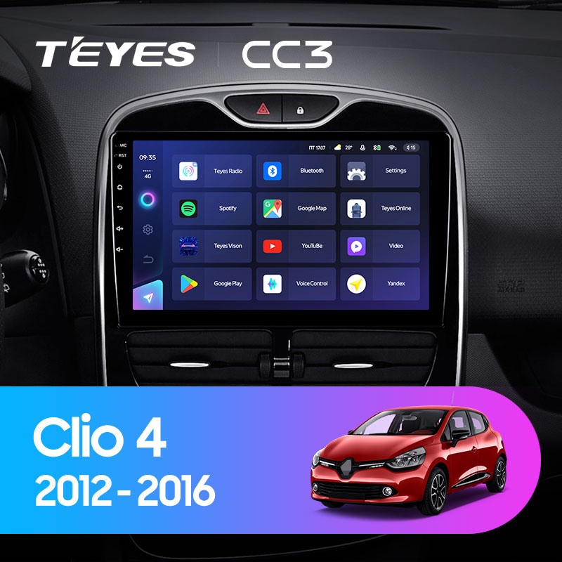 Автомагнитола штатная Teyes CC3 для Renault Clio 4 BH98 KH98 2012-2016 Android (1631424934) - фото 3