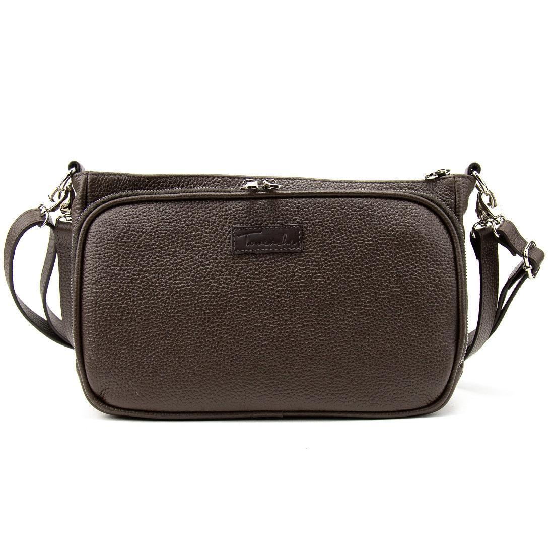Жіноча сумка шкіряна кросбоді Tavinchi CH-001DB-FL Коричневий (2776862196) - фото 3 Жіноча сумка шкіряна кросбоді Tavinchi CH-001DB-FL Коричневий (2776862196) - фото 3