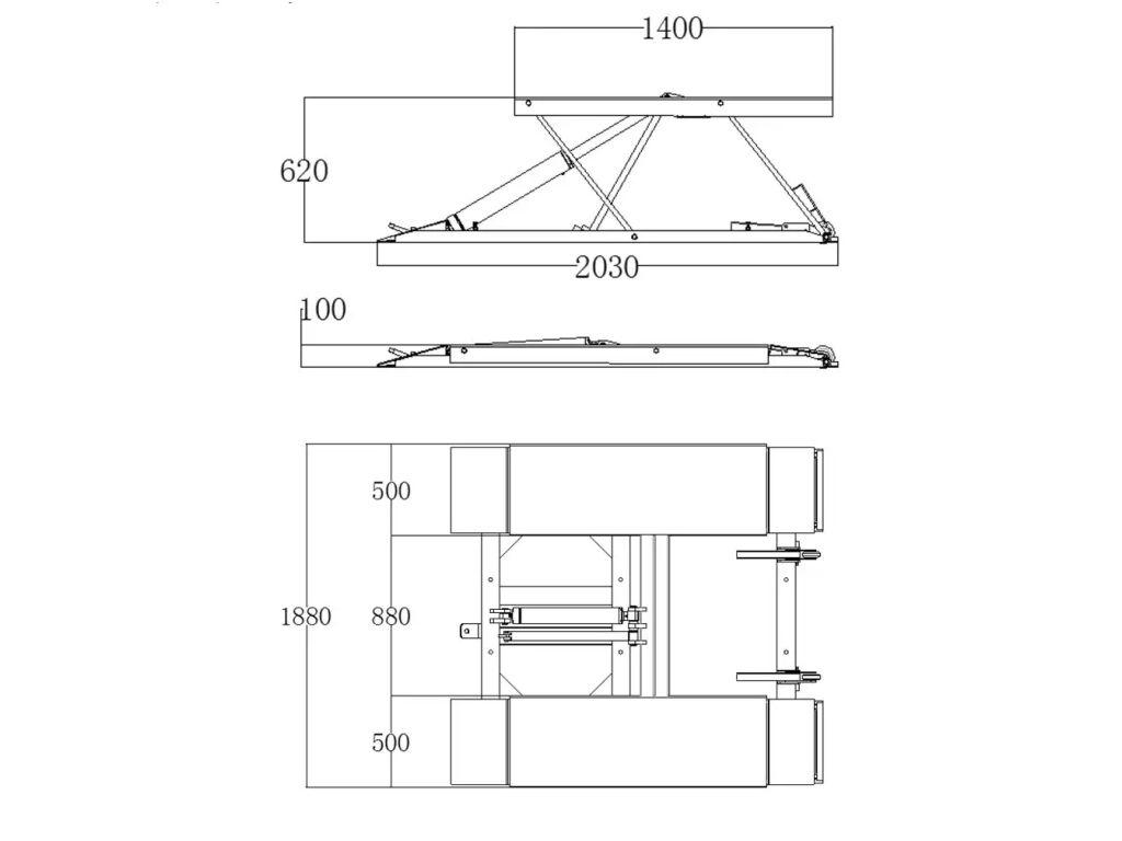 Подъемник ножничный REDATS L-520F 15-01-57 3 т - фото 7 Подъемник ножничный REDATS L-520F 15-01-57 3 т - фото 7