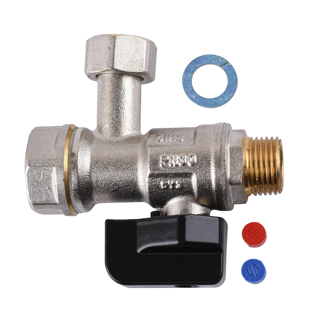 Кран кульовий котловий 1/2" Arco 150823 кутовий з накидною гайкою with filter (1200000215)