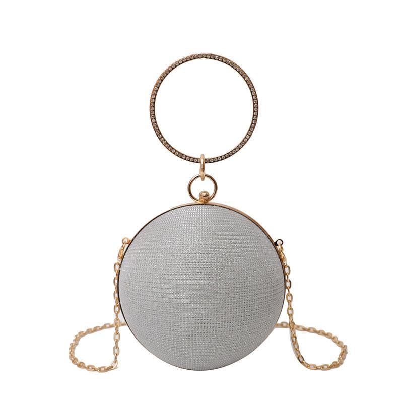 Женская сумка 5007 круглая на цепочке Серый (29471930) Женская сумка 5007 круглая на цепочке Серый (29471930)