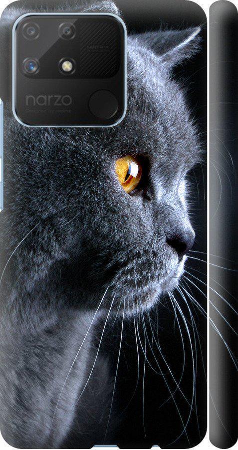 Чехол на Realme Narzo 50A Красивый кот (3038m-2514-42517)