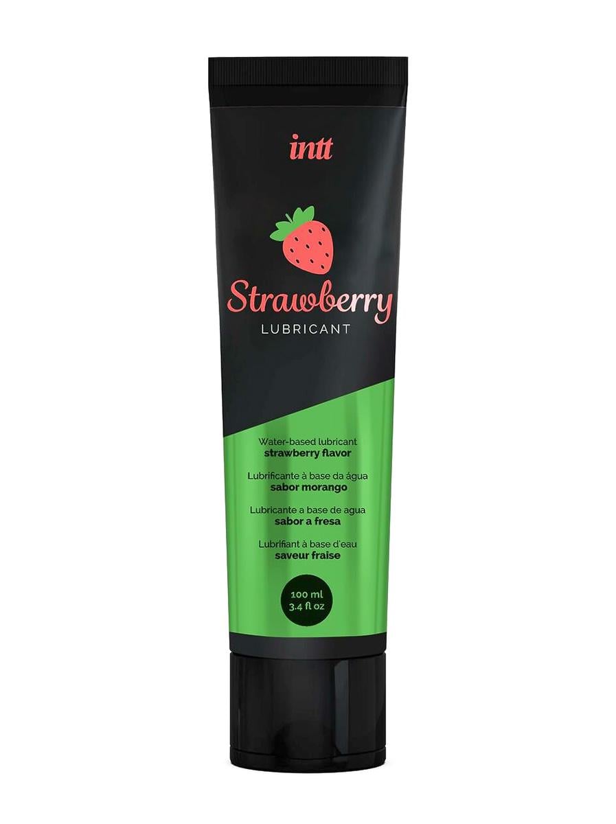 Лубрикант съедобный со вкусом клубники Intt Strawberry Lubrificant