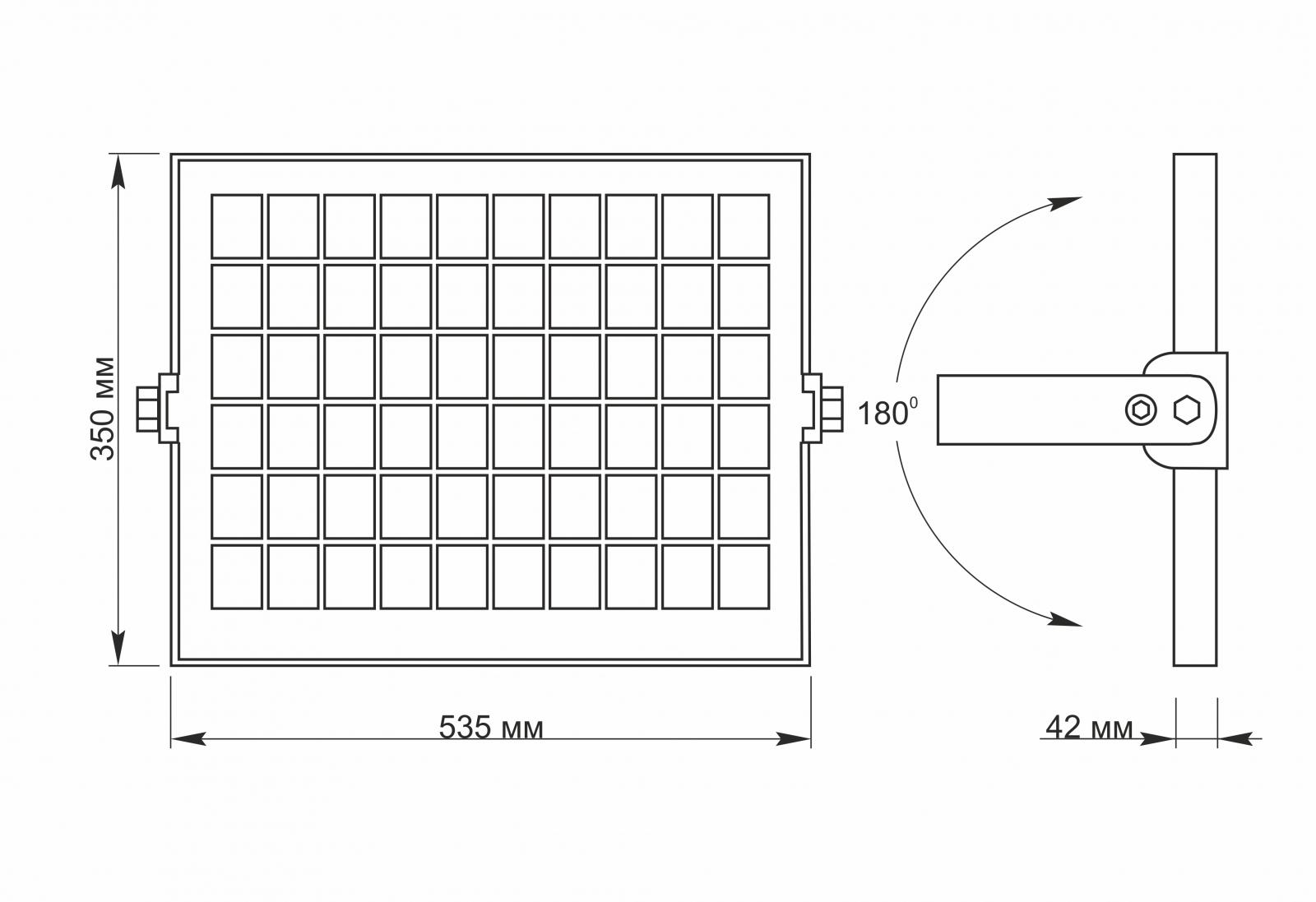 Прожектор LED автономний VIDEX 2800 Lm 30W 5000K (38394) - фото 6