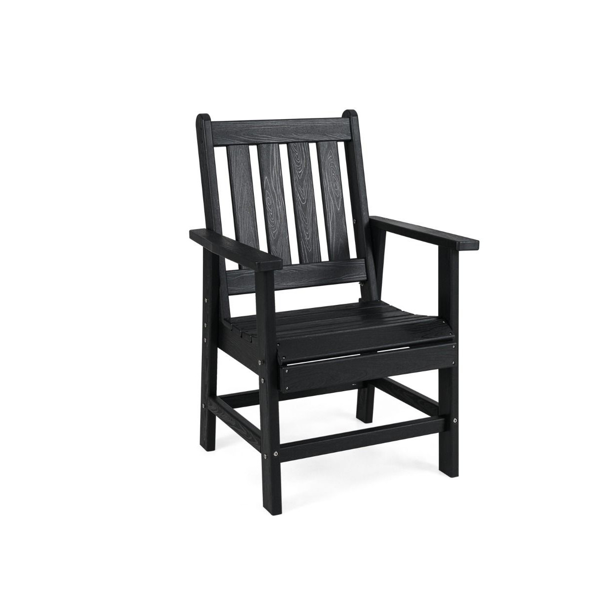 Стул садовый 61.5x61x95 см Серый (COSTWAY-01308)