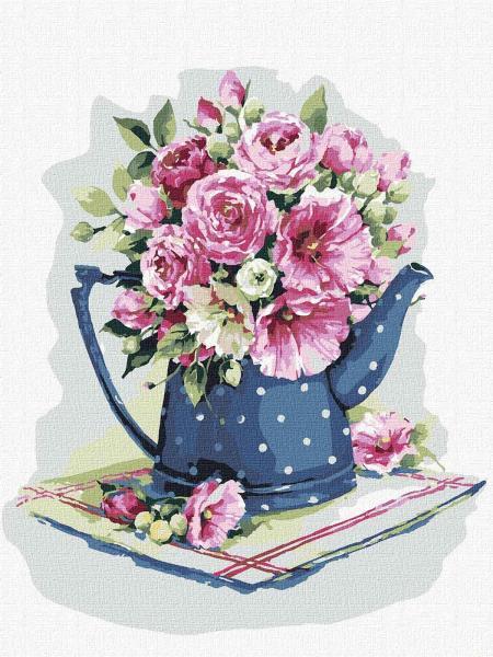 Картина по номерам Идейка Цветы Чарующий букет 30х40 см в термопакете (KHO3166)