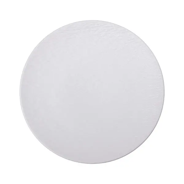 Тарелка сервировочная для закусок и салатов и основных блюд YIWU керамическая 25 см Белый (147-107-HP-7-723)