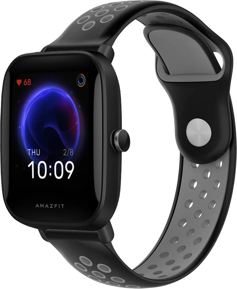 Ремешок Sport для Amazfit Bip U Pro Black Grey (23410-53)