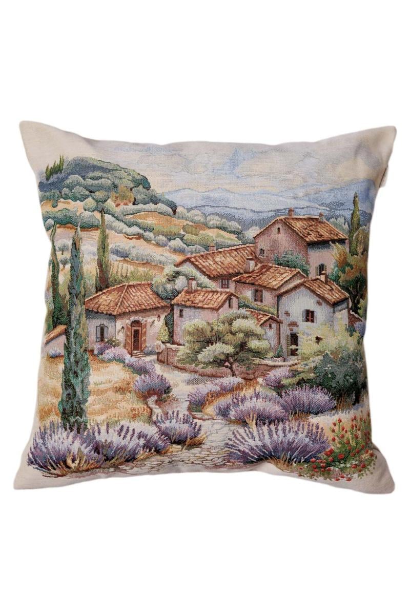 Наволочка гобеленовая Прованс Лавандовая провинция 45х45 см (044306)