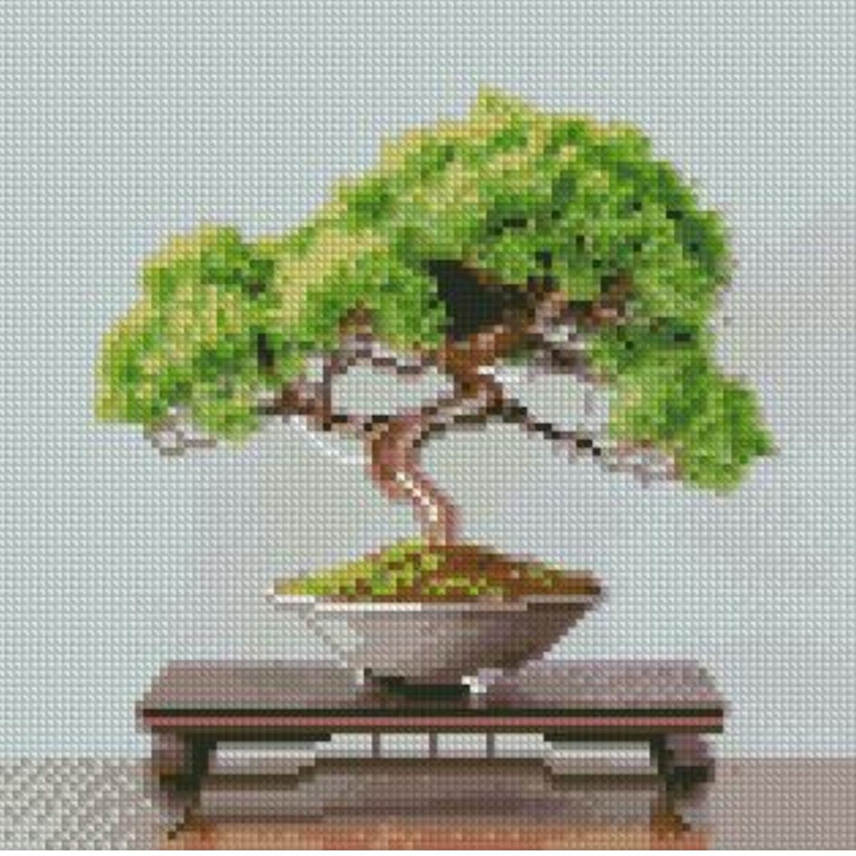 Алмазна мозаїка Strateg Преміум Бансай 30x30 см (CA-0034)