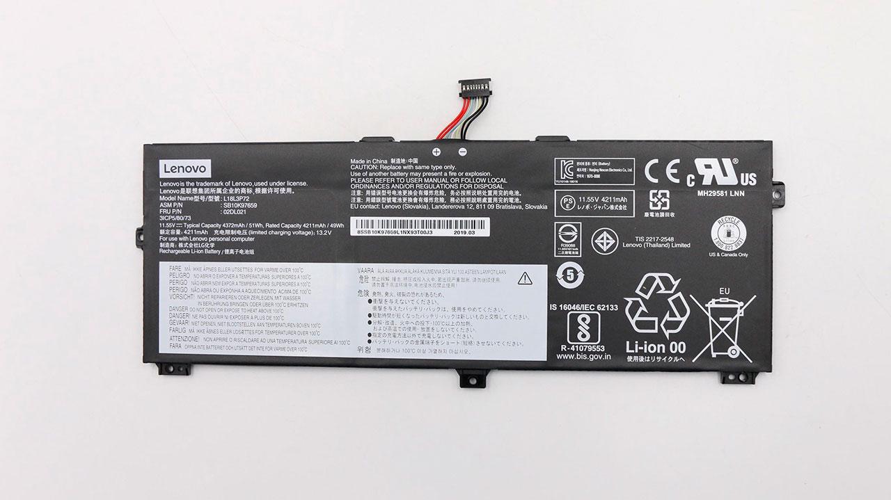 Аккумулятор для ThinkPad Yoga X395 L18L3P72/02DL021