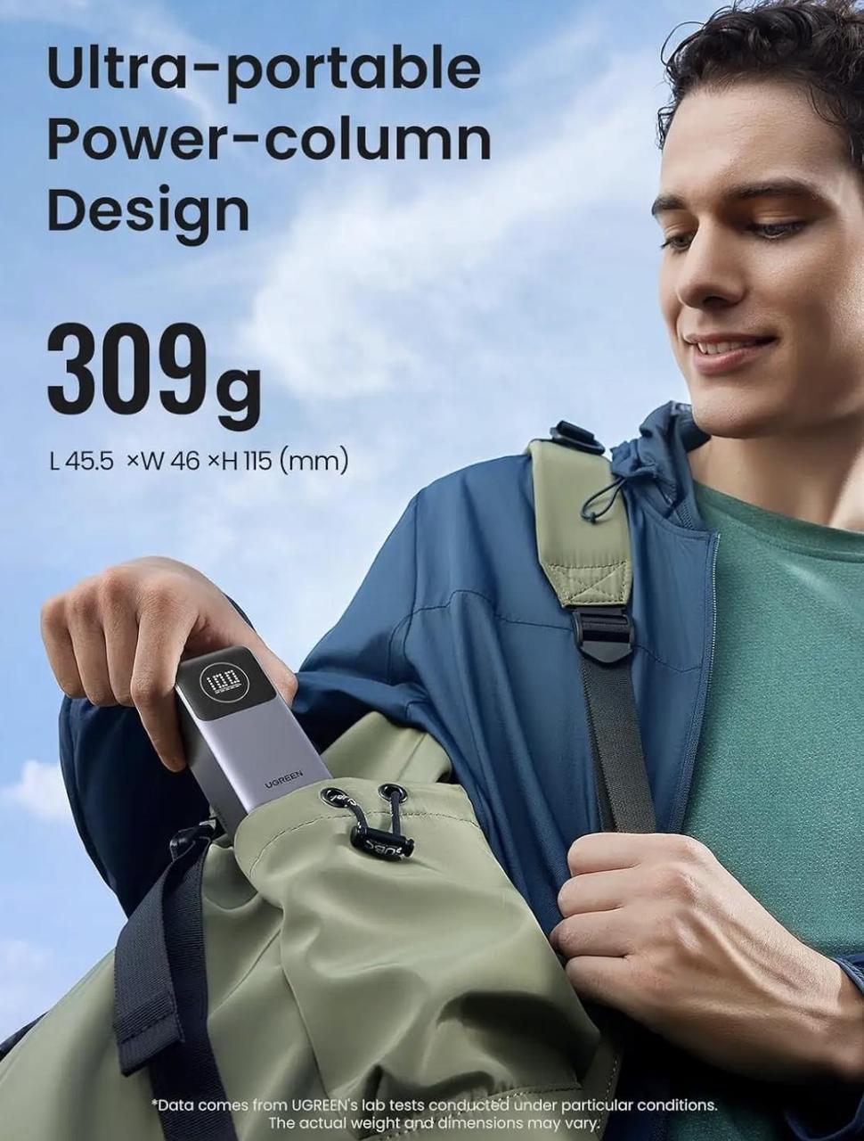 Повербанк UGREEN Nexode 12000 mAh Gray (2390696113) - фото 4 Повербанк UGREEN Nexode 12000 mAh Gray (2390696113) - фото 4