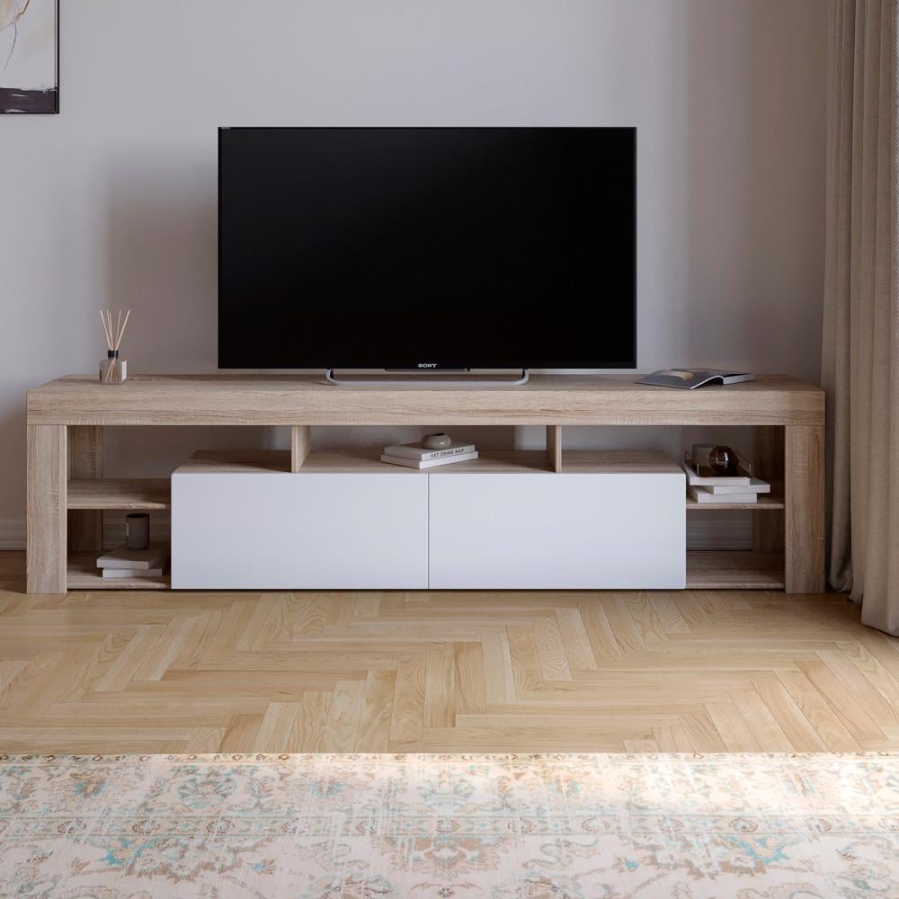 Тумба під ТВ М-Зон Джеко 200 із 5 полицями Сонома/Німфея альба (MZN-031038) - фото 2