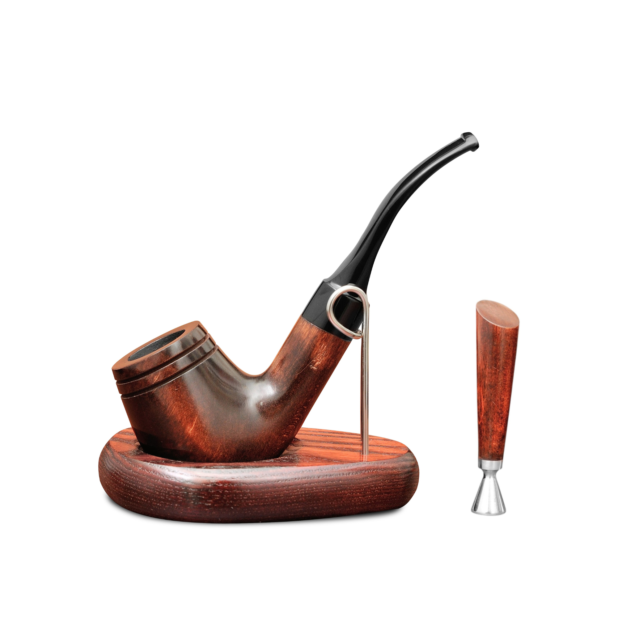 Курительная трубка KAFpipe Шерлок №232 Груша с подставкой/тампером