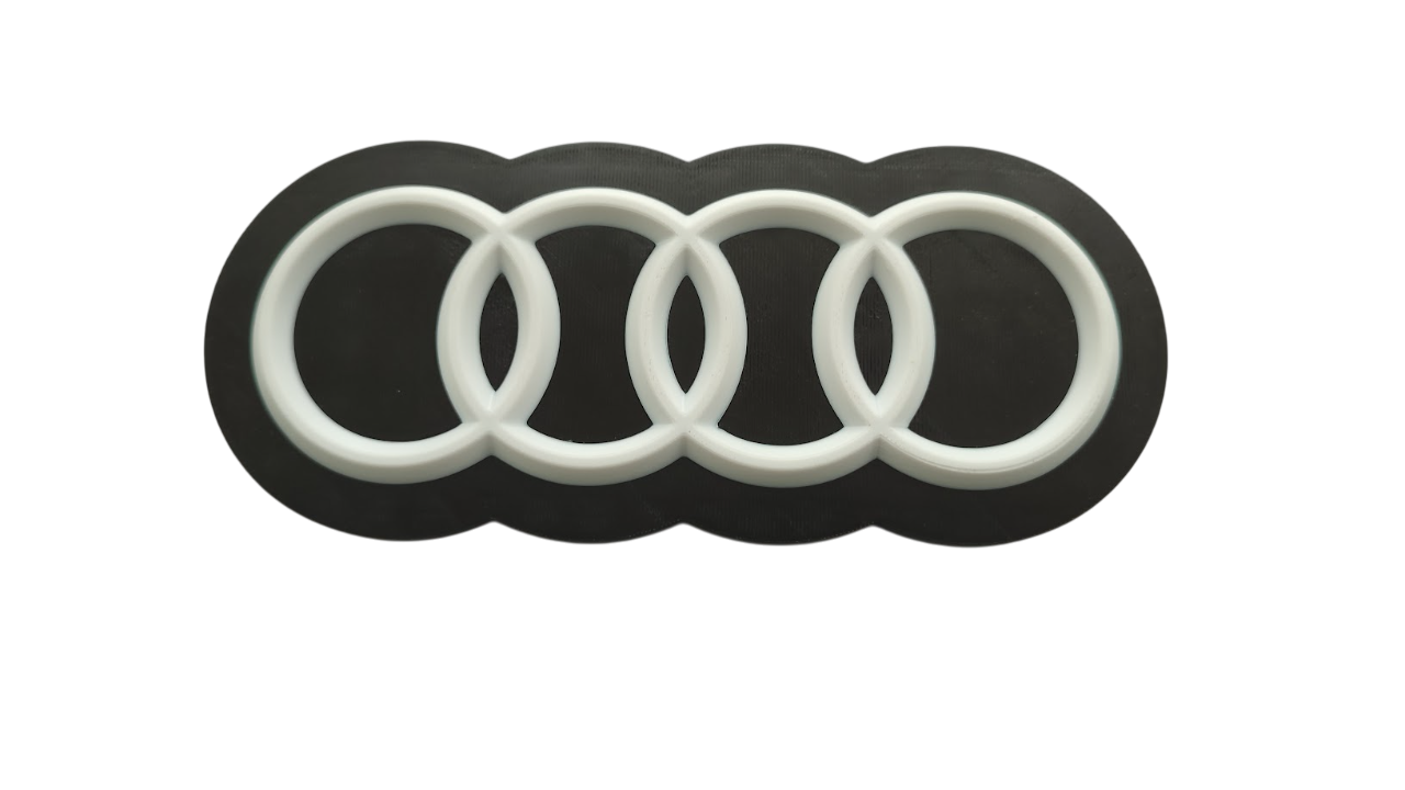 Табличка логотип Ауді Audi пластик (826) - фото 2
