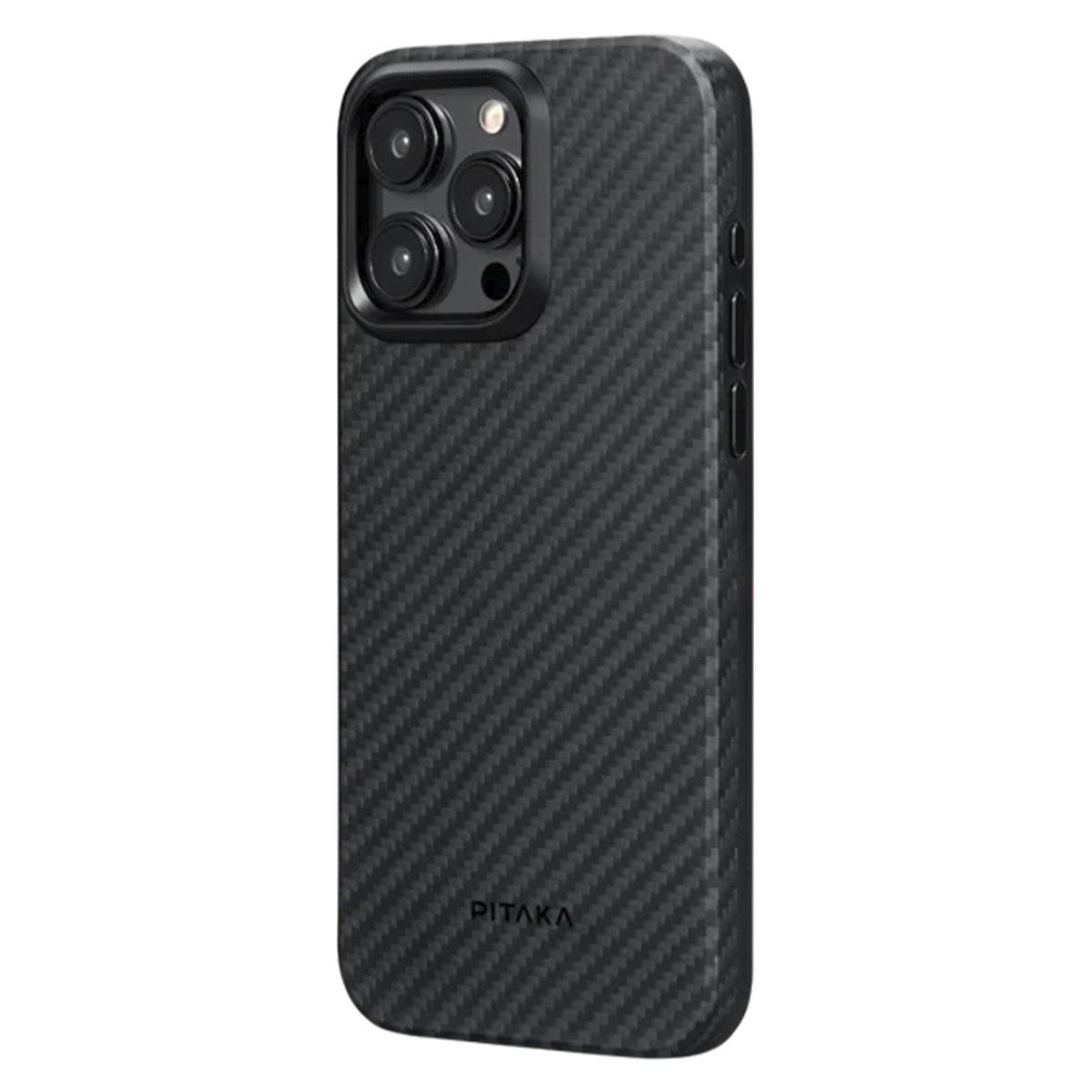 Чехол-накладка Pitaka MagEZ Case Pro 4 Twill 1500D for iPhone 15 Pro Max Black/Grey (KI1501PMP)