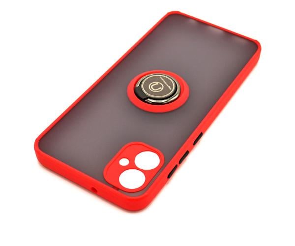 Чехол - накладка TPU Color Matte Ring для Samsung Galaxy A05 Красный