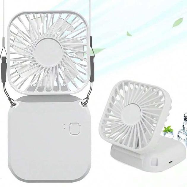 Вентилятор аккумуляторный Hachi Fan Белый (1010930-White) - фото 5