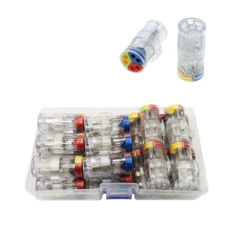 Набор клемм Tactix 0,5-2,5 мм2 24А 1-2+1-2+1-2 разветвитель одинарная 38х18х18 мм 24 шт. (CT736-24box)