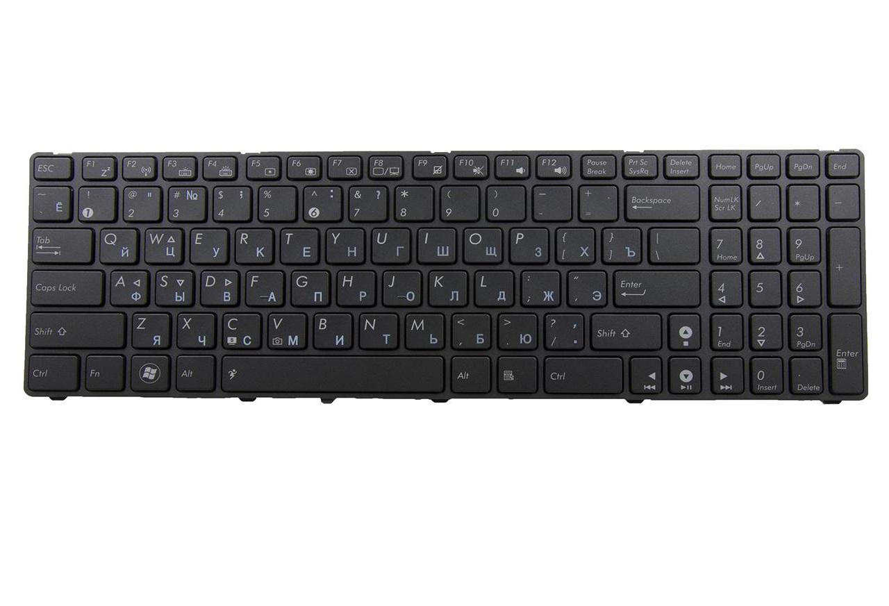 Клавіатура для ноутбука Asus N53 N53Jn з підсвічуванням клавіш матова (04GNV32KRU00)