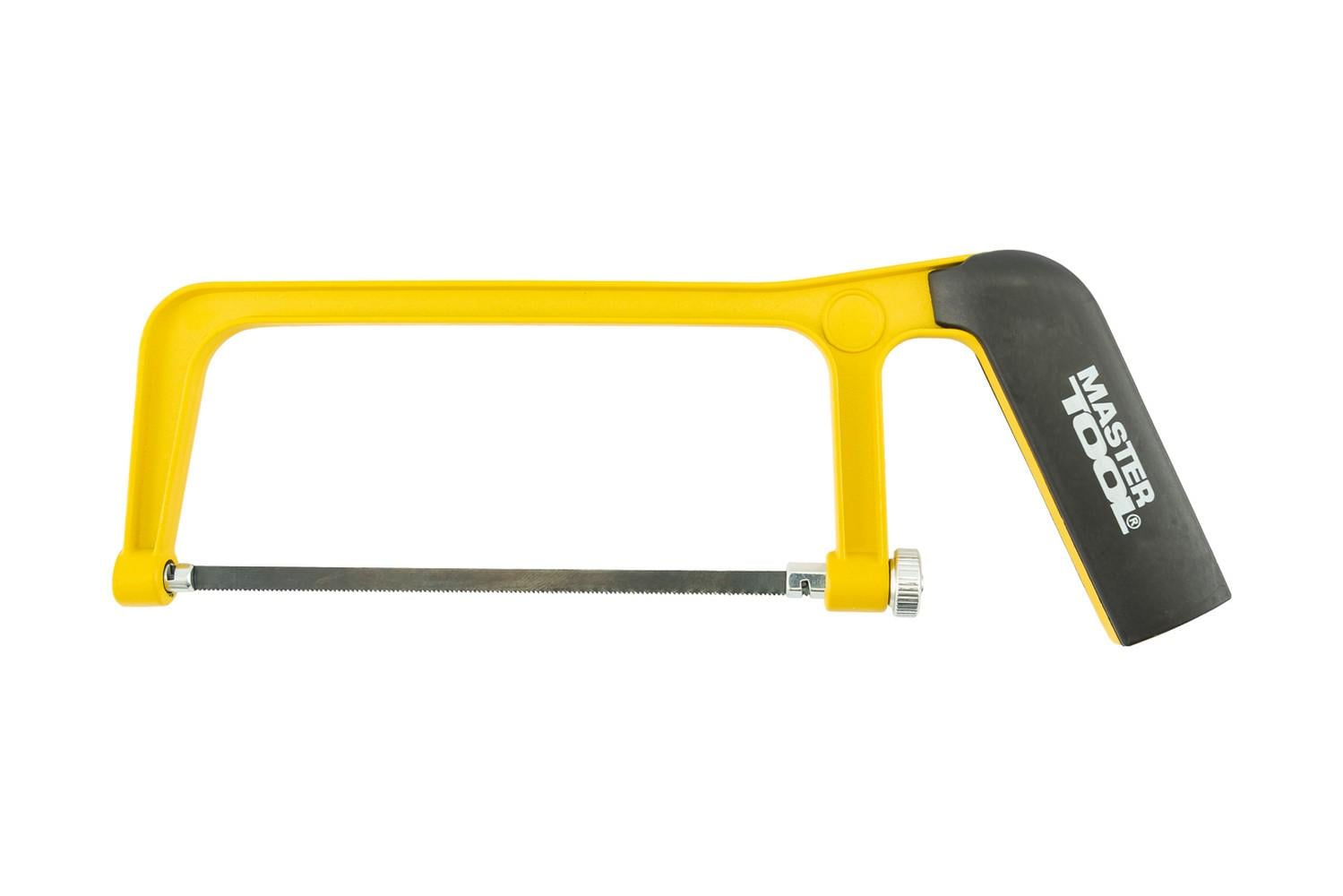Ножовка по металлу MasterTool 150 мм алюминиевая рукоятка с покрытием TPR flex холст 12,5 мм 24TPI (14-2215)