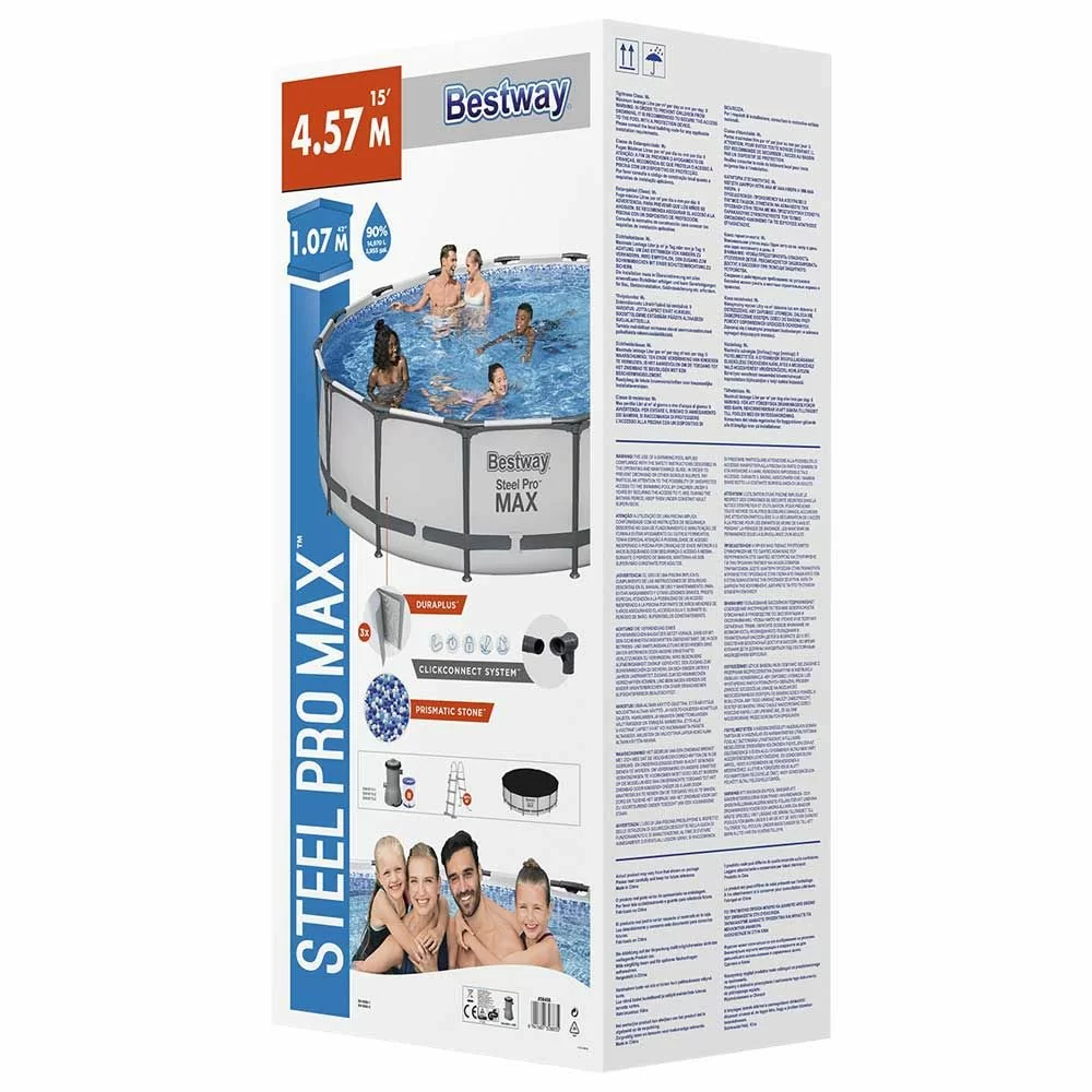 ᐉ Басейн каркасний Bestway 56488 з картриджним фільтром тентом і ...