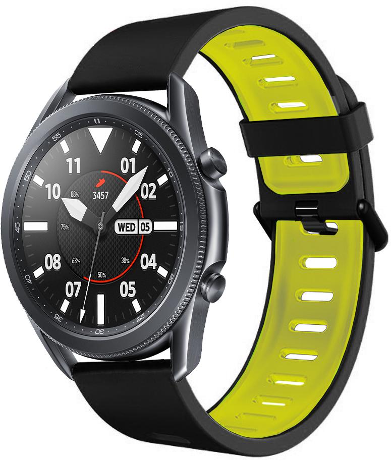 Ремешок Traf для Galaxy Watch 3 45 мм Black/Yellow (20421) - фото 1 Ремешок Traf для Galaxy Watch 3 45 мм Black/Yellow (20421) - фото 1