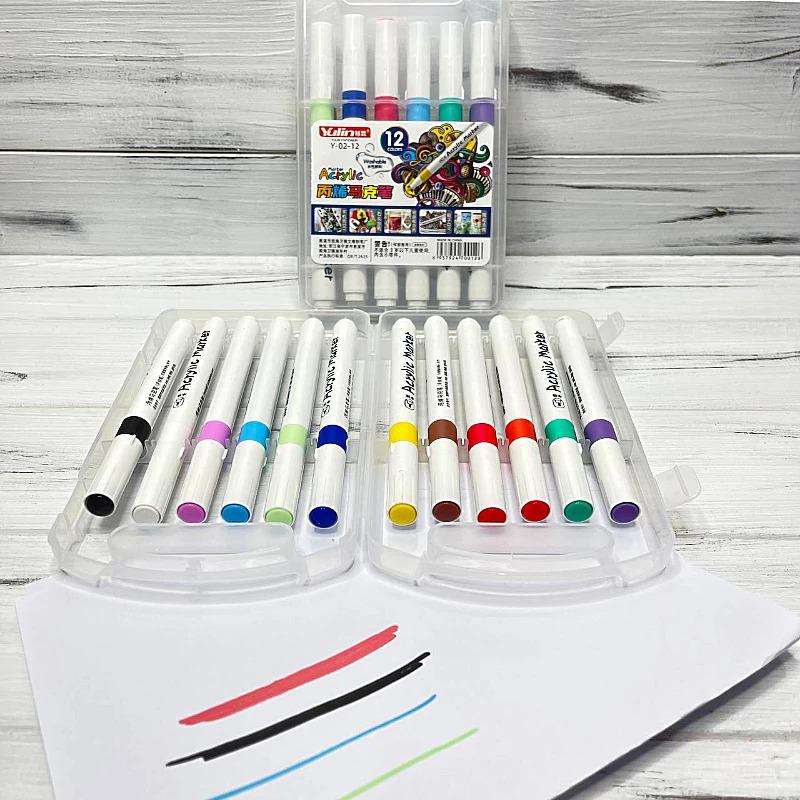 Набор скетч-маркеров акриловых YULIN водостойкие в кейсе 12 шт. (MX-00009305) - фото 3 Набор скетч-маркеров акриловых YULIN водостойкие в кейсе 12 шт. (MX-00009305) - фото 3