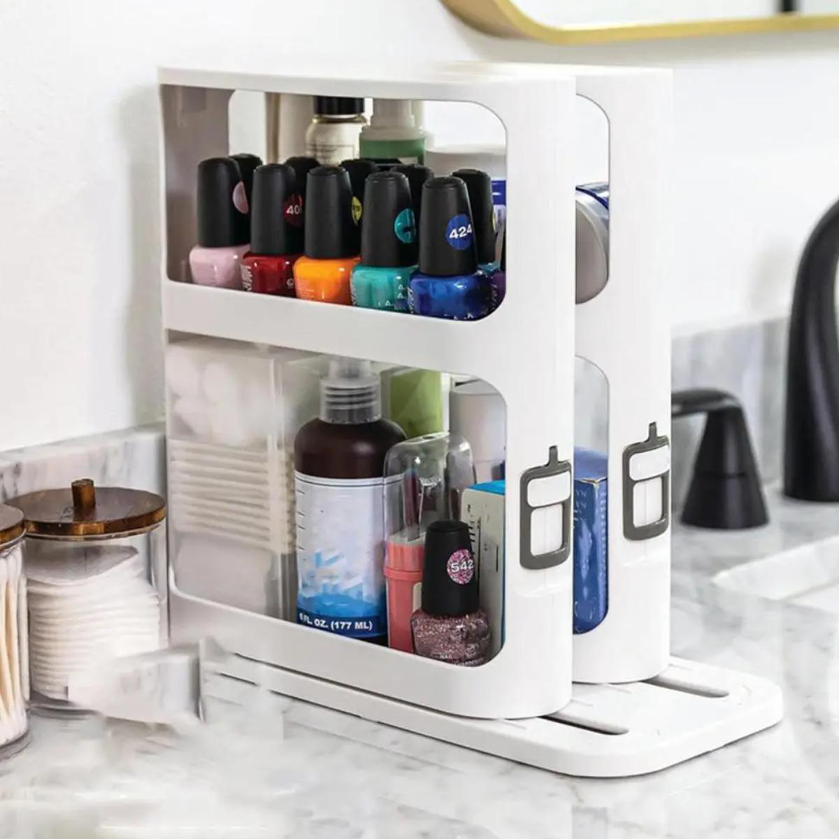 Органайзер поворотний для спецій Rotating storage rack (91561) - фото 4 Органайзер поворотний для спецій Rotating storage rack (91561) - фото 4