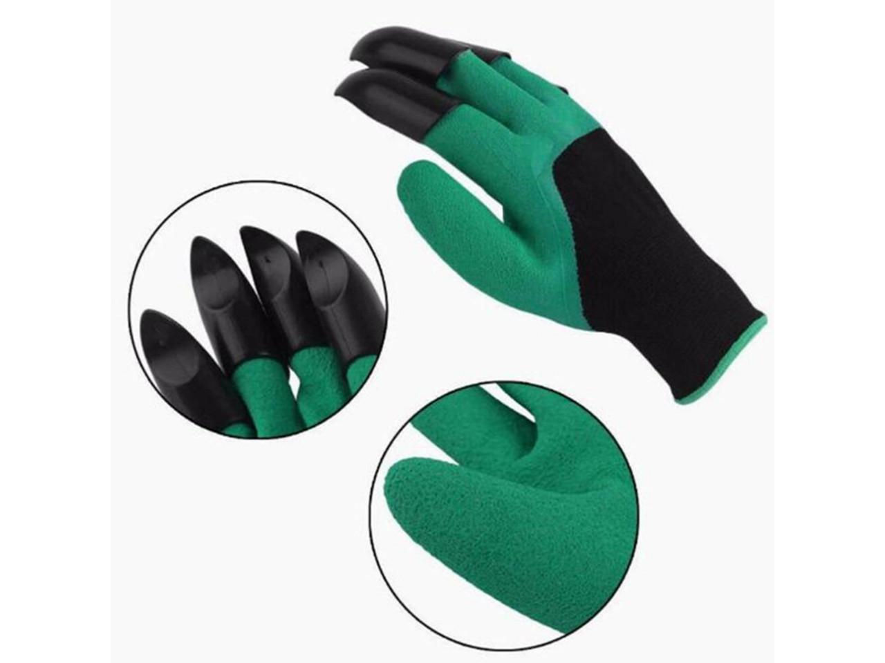 Перчатки для сада Garden Genie Gloves резиновые с когтями (GardenGenie) - фото 2