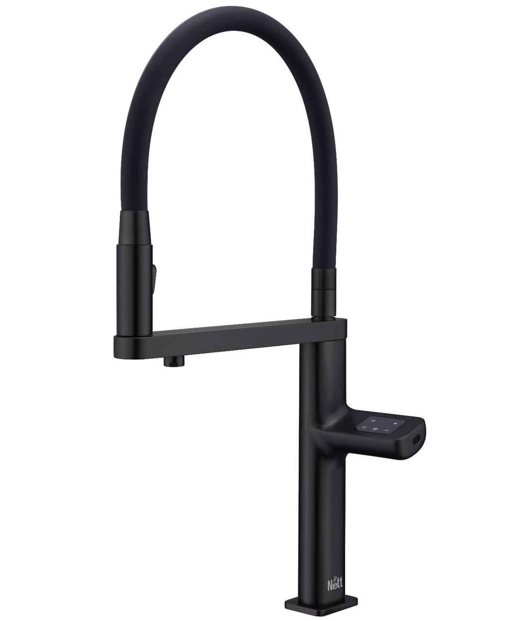Смеситель кухонный Nett AB-43 сенсорный с фильтрованной водой Черный (2999643013)