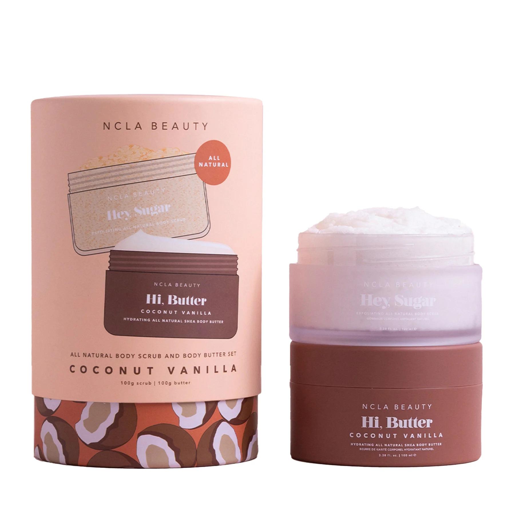 Подарочный набор по уходу за телом NCLA Beauty Coconut Vanilla Body Care Discovery Set Кокос-Ваниль 2 шт. по 100 мл