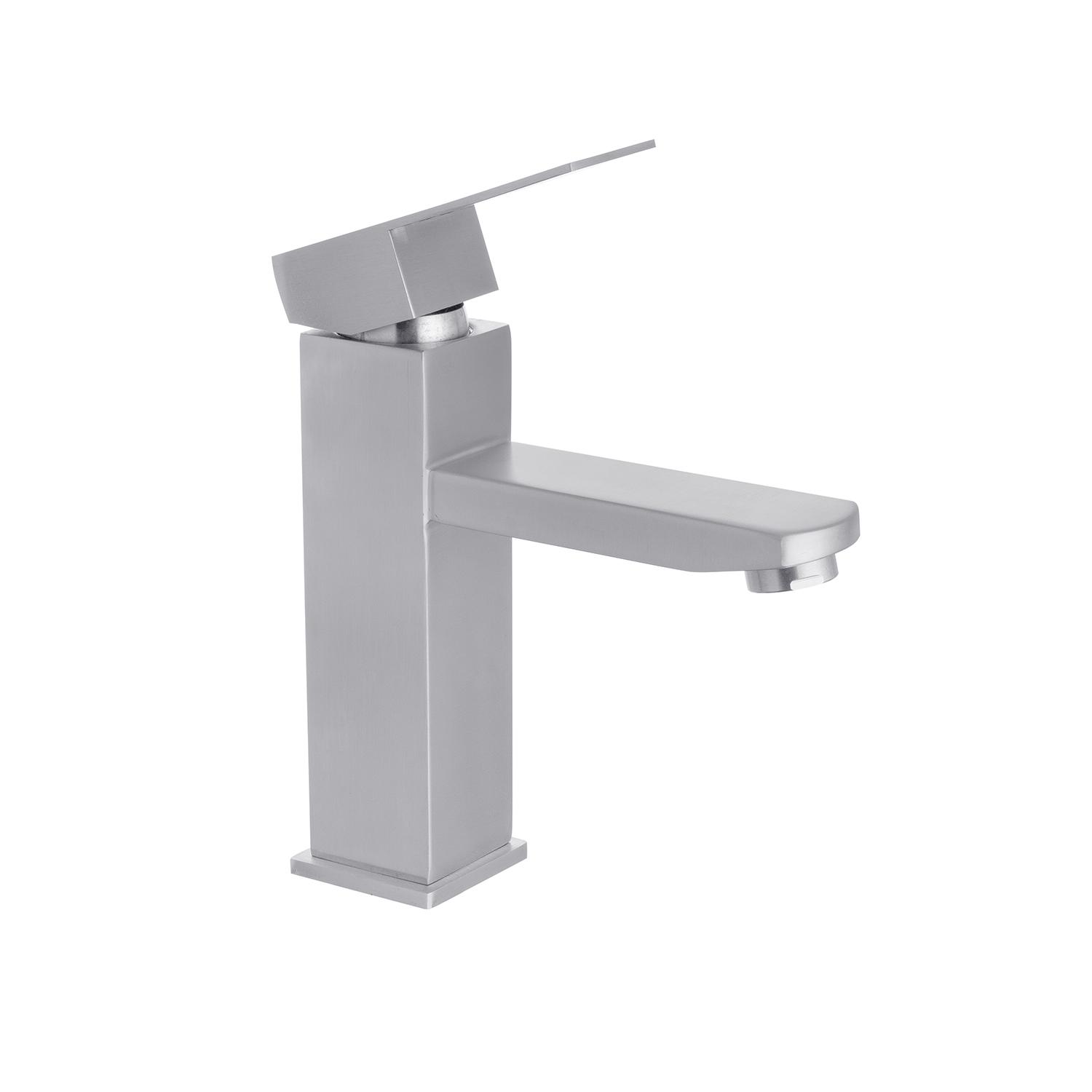 Смеситель-кран для раковины Kroner KRP Edelstahl Kubus ESG010 (KR23009Y) - фото 4 Смеситель-кран для раковины Kroner KRP Edelstahl Kubus ESG010 (KR23009Y) - фото 4