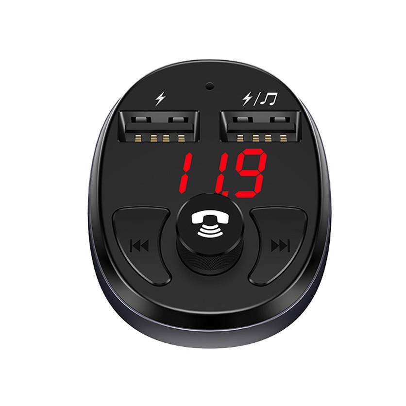 ФМ модулятор USAMS with Bluetooth FM US-CC062 C11 2USB 2.1A Black - фото 3