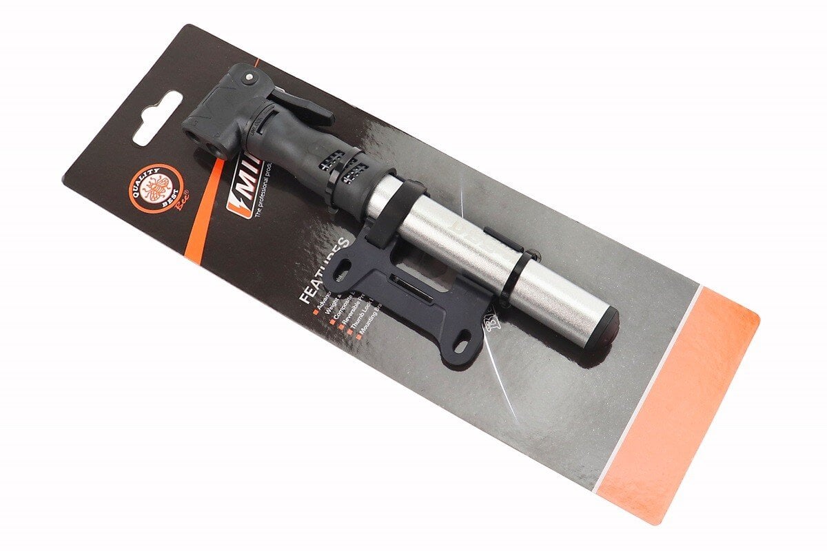 Насос BEE алюминиевый для велосипеда под штуцера Schrader и Presta M22-02 (10047289)