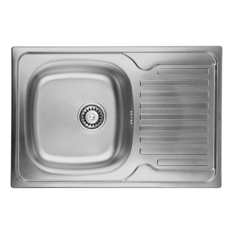 Мойка для кухни прямоугольная стальная 7850 ULA 7203 ZS Micro Decor 08 ULA7203DEC08 (35621)