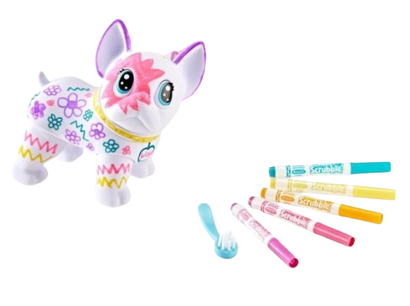 Набір для творчості Крайола Бульдог Crayola Scribble Scrubbie Jumbo Pet Wilbur (74 0222)