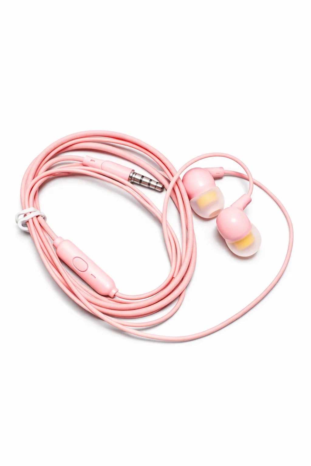 Наушники вакуумные Y-01 с микрофоном/стерео/разъем 3,5 мм Розовый (31277343)