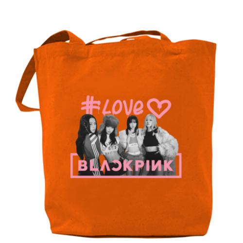 Шоппер Blackpink poster 37x41 см Оранжевый (17134278-9-200013) - фото 1