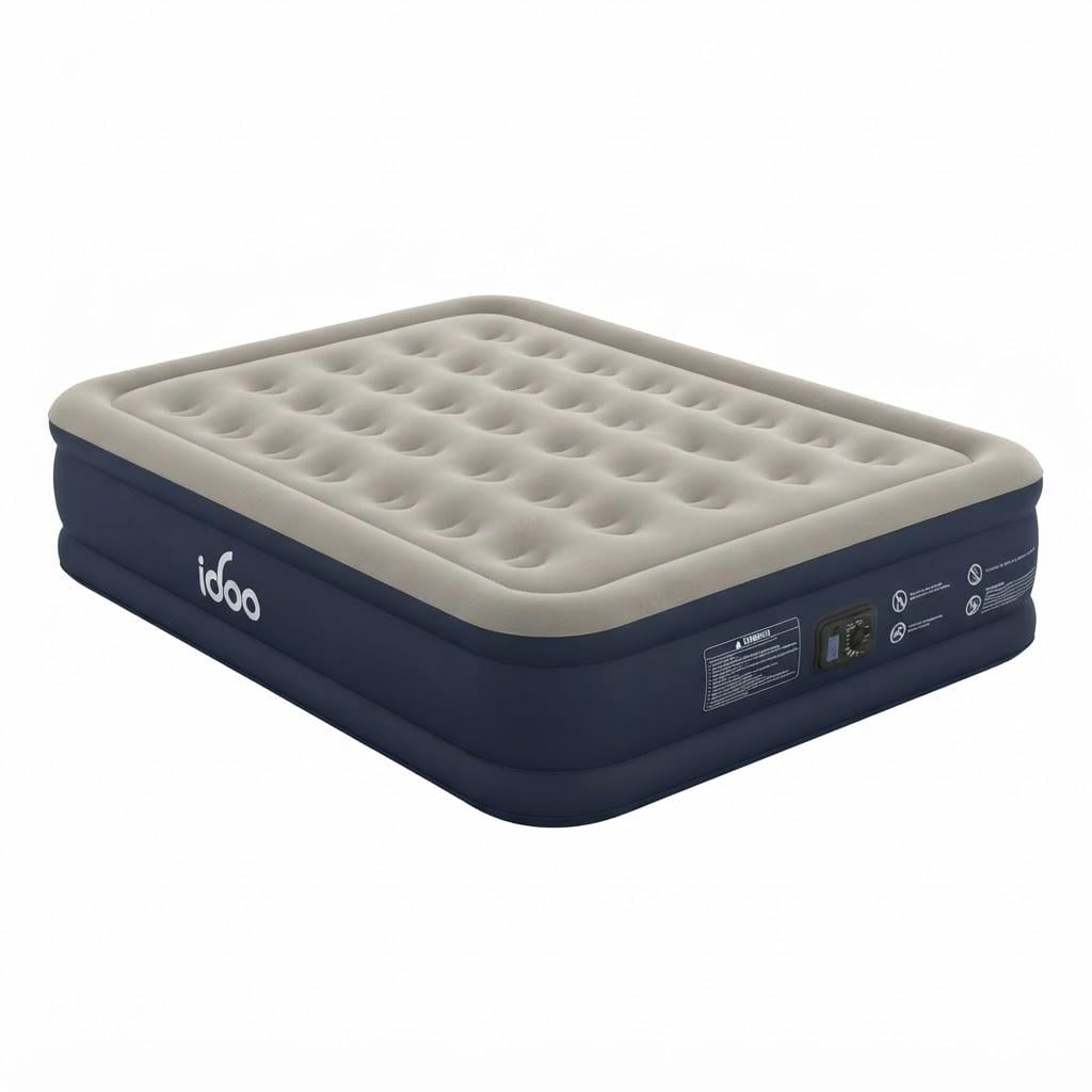 Ліжко надувне iDOO R-M002 Queen Size з електричним насосом (37985636)