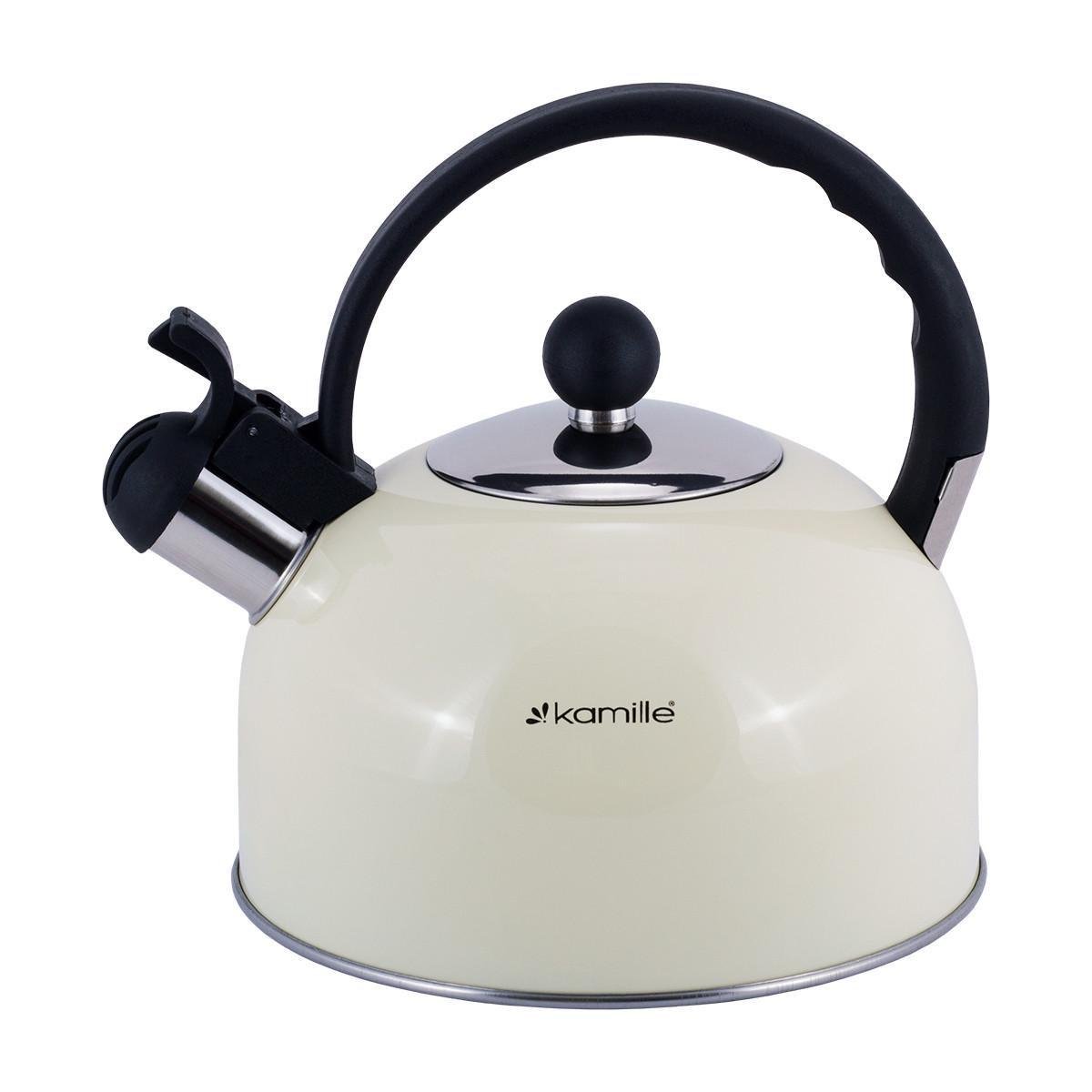 Чайник со свистком Kamille KM-0679А из нержавеющей стали 2,5 л Белый (150-84-0679А.1) - фото 7 Чайник со свистком Kamille KM-0679А из нержавеющей стали 2,5 л Белый (150-84-0679А.1) - фото 7