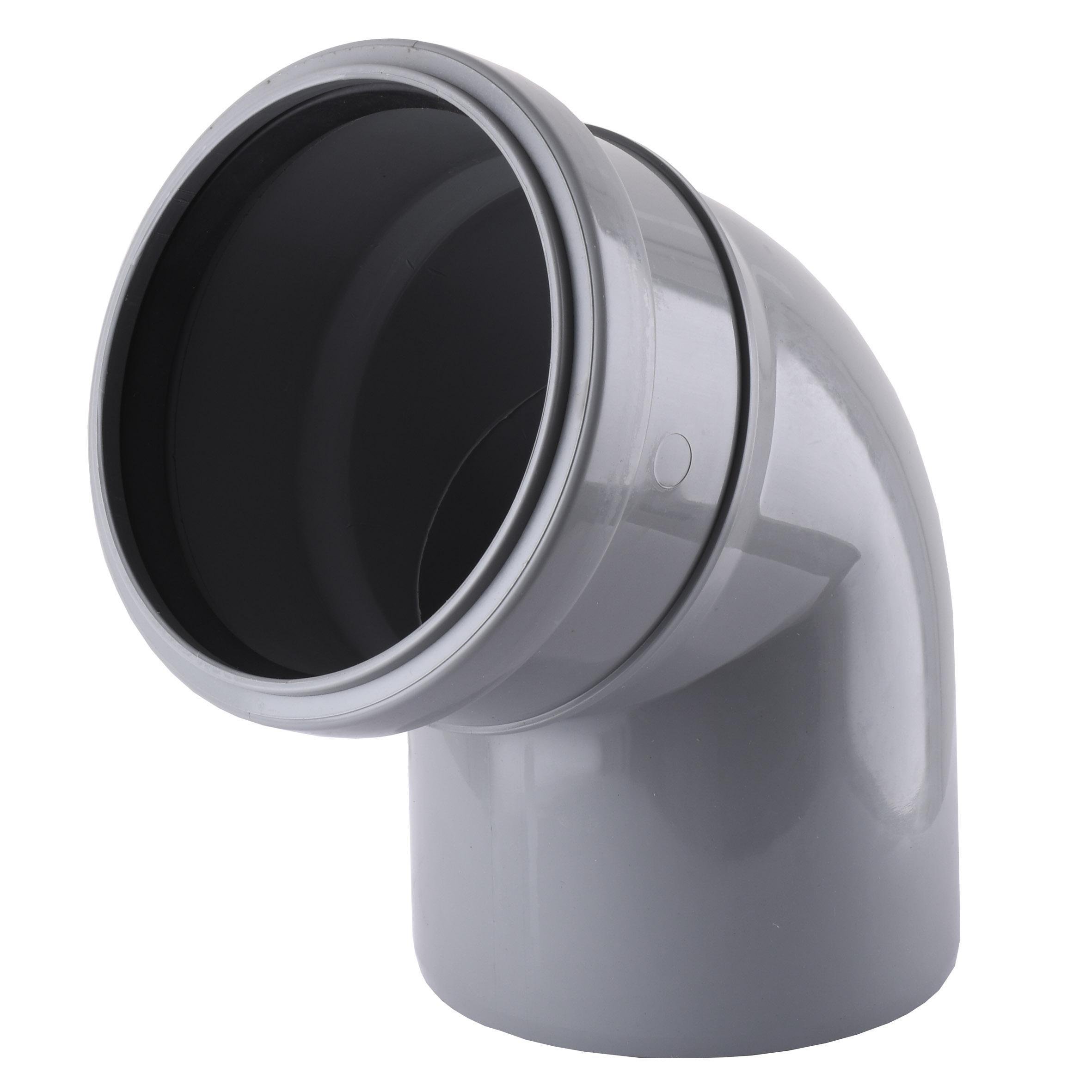 Коліно каналізаційне Vsplast 110 мм 67° Сірий (25194253)